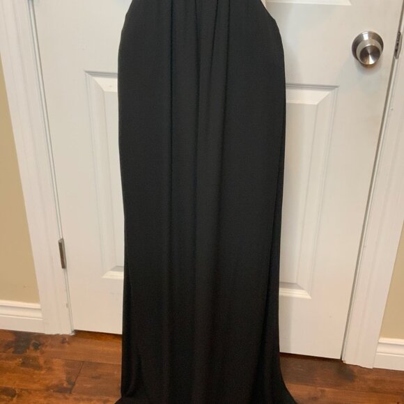 BCBG Max Azria Black Angelina Strappy Open Back Maxi Dress NWT,  Size 2 - Picture 3 of 9